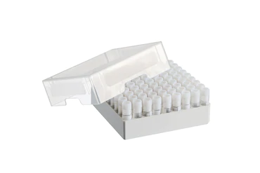 艾本德儲存盒 9 × 9, 可放置 81  個螺旋蓋（凍存）管， 1  –  2  mL，3  件，高 53  mm，2  英寸，聚丙烯材料，可耐受最低 -86  °C，可高溫高壓滅菌，帶蓋子并具有數(shù)